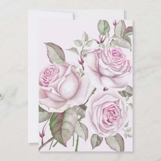 パープルバラ結婚ズのリハーサルのディナーカード 招待状 (裏面)