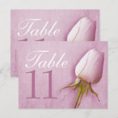 パープルバラ結婚バドのテーブル番号10-39カード ポストカード (正面/裏面)