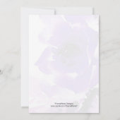 パープルバラ結婚式招待状 招待状 (裏面)