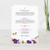 パープルバラ金ゴールドティアラバタフライキンセアニェラ プログラム (裏面)