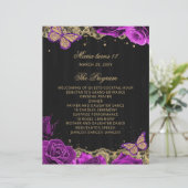 パープルバラ18キャンドルとバラセレモニープログラム (スタンド正面)