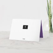 パープルバラ カード (裏面)