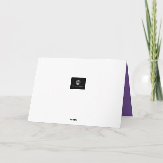 パープルバラ カード (裏面)