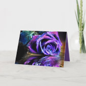 パープルバラ カード (正面)