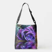 パープルバラ クロスボディバッグ (裏面)