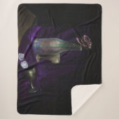 パープルバラ シェルパブランケット (正面)