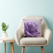 パープルバラ&ダマスクフローラ枕 クッション (椅子)