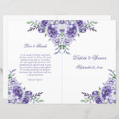 パープルバラ |フローラ式エレガントプログラム (正面/裏面)