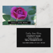 パープルバラ、フローリィ 名刺 (正面/裏面)