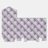 パープルバラ&ホワイト水玉模様ヴィンテージスタイル フェイバーボックス (見開き)