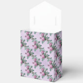 パープルバラ&ホワイト水玉模様ヴィンテージスタイル フェイバーボックス (見開き)