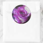 パープルバラ ラウンドシール (バッグ)