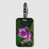 パープルバラ ラゲッジタグ (正面縦)
