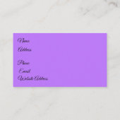 パープルバラ 名刺 (裏面)