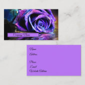 パープルバラ 名刺 (正面/裏面)