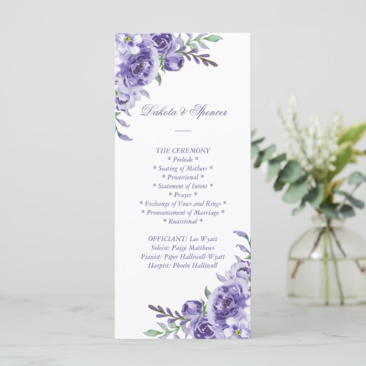 パープルバラ |水エレガント色フローラ式 プログラム (スタンド正面)