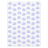 パープルバレエ誕生日ツチュウウォータカラー テーブルクロス (正面)