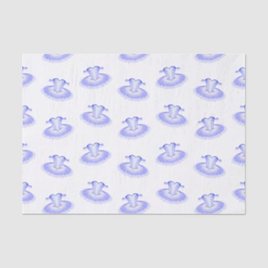 パープルバレエ誕生日ツチュウウォータカラー 薄葉紙 (正面)