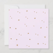 パープルバレリナガールズバースデーパーティー招待状 招待状 (裏面)