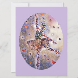 パープルバレリナシュガープラムフェアリーキュートダンサー セーブザデート