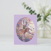 パープルバレリーナサンキューバレエ先生カスタム サンキューカード (スタンド正面)