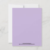 パープルバレリーナサンキューバレエ先生カスタム サンキューカード (裏面)