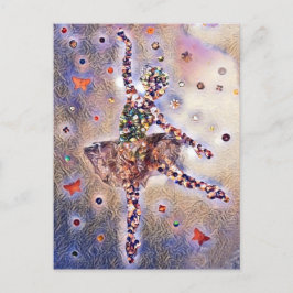 パープルバレリーナシュガープラムフェアリーキュート 案内ポストカード