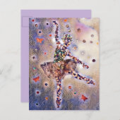 パープルバレリーナシュガープラムフェアリーキュート 案内ポストカード (正面/裏面)