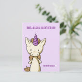 パープルバレンタインデーUnicorn教室 シーズンポストカード (スタンド正面)