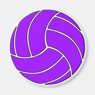 パープルバレーボールカスタマイズ可能なスポーツプレーヤー/コーチ マグネット