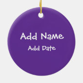 パープルバレーボール セラミックオーナメント (裏面)