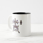 パープルバロンサメディヴェーブシギル ツートーンマグカップ (正面左)