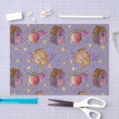 パープルバードハウス(パープルシリーズデザイン2号) 薄葉紙 (クラフト)