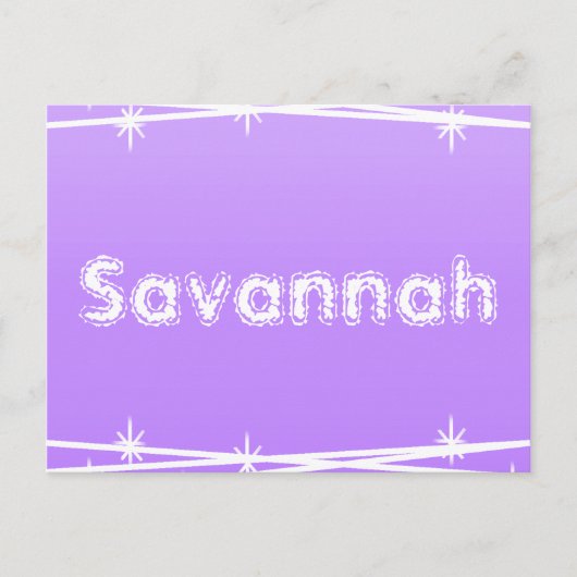 パープルバーベットワイヤー ポストカード (正面)