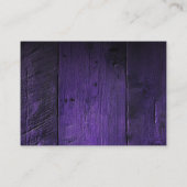 パープルバ素朴ンウッド結婚ズ・サンキュー プレイスカード (裏面)