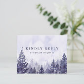 パープルパインの森の歌リクエスト返信はがき インビテーションポストカード (スタンド正面)