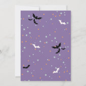 パープルパステルパンプキンハロウィン 招待状 (裏面)