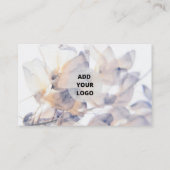 パープルパステルフローラギフト証明書テンプレート 名刺 (裏面)