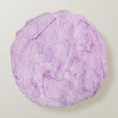パープルパステルマーブル:ラグジュアリーな質感 ラウンドクッション (裏面)
