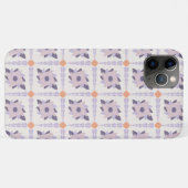 パープルパステル装飾カラフルタイル Case-Mate iPhoneケース (裏面(横))