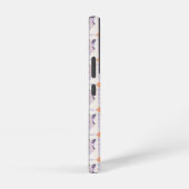 パープルパステル装飾カラフルタイル SAMSUNG GALAXYケース (右側面)