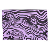 パープルパターンウェーブピローケース – カラーの選択 枕カバー (正面)