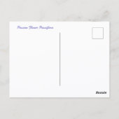 パープルパッシフローラとペルシャシールド写真 ポストカード (裏面)