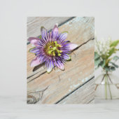 パープルパッシフローラフラワーウェザードウッド紙 (スタンド正面)