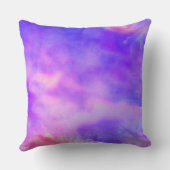 パープルパッションウォーターカラーデザイン装飾用クッション クッション (裏面)