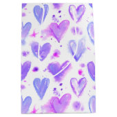 パープルパッションウォーターハート ミディアムペーパーバッグ (正面)