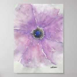 パープルパッションキャンバスポスター(5 x 7) ポスター
