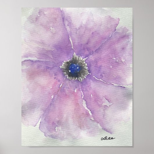 パープルパッションキャンバスポスター(8x10) ポスター (正面)