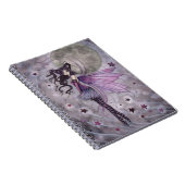 パープルパッションゴシック妖精ファンタジーアートノート ノートブック (右側)