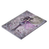 パープルパッションゴシック妖精ファンタジーアートノート ノートブック (左側)